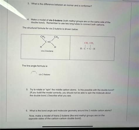 Solved A. Cis-Trans (Geometric) Isomerism. Alkenes are | Chegg.com