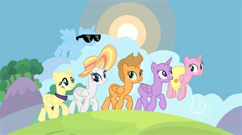 Base #1 Mane6: Summer by mlpbasesonly on DeviantArt