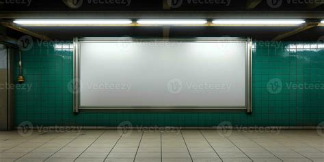 Subway platform screen door billboard, Generative AI 32870114 Stock ...