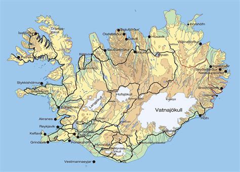 Iceland - Heograpikal Maps ng Iceland - Philippines Press™