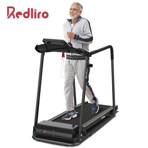 Redliro Portable Folding Treadmill Walk Run Machine 2.25HP 300LBS Heart ...