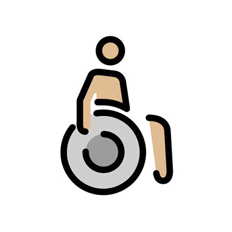 Person in manual wheelchair emoji clipart. Free download transparent .PNG | Creazilla