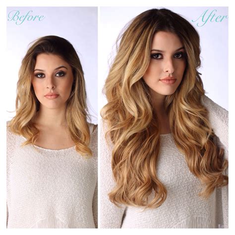 Before and after color #622, 20" Layered Halo | Best human hair extensions, Beauty hair ...