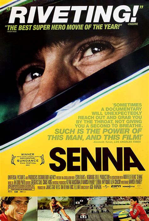 Senna Original 2010 U.S. One Sheet Movie Poster - Posteritati Movie ...