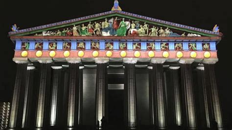 Nashville Parthenon Restored To Original Colors