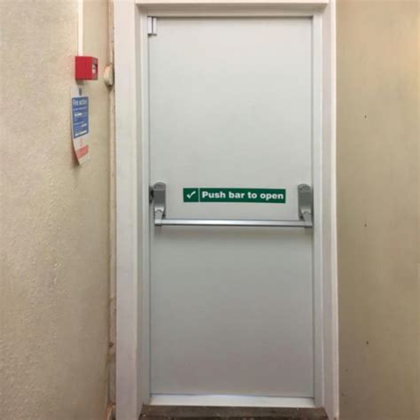 Single Point Fire Exit Door by Latham's Steel Security Doorsets Ltd