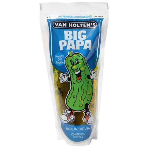 Gros Cornichon Big Papa Dill Pickle Van Holten’s | Goût Intense