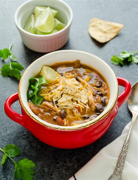 Slow Cooker Chicken Tortilla Soup