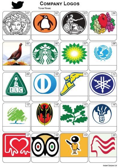 Company Logos Picture Quiz - PR2270