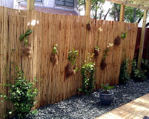 34 ideas for privacy in the garden with a decorative bamboo fence ...