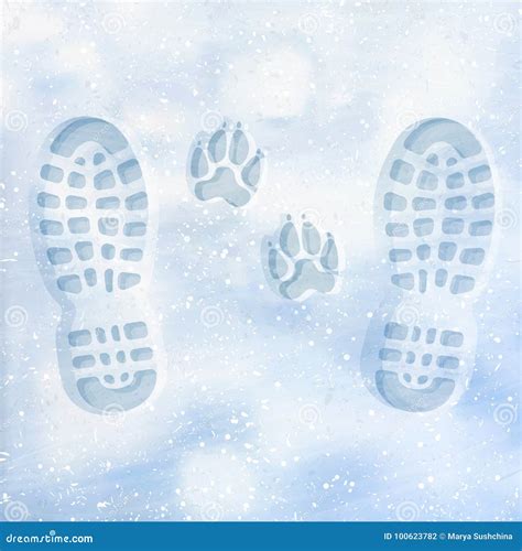 Snow Footprints Stock Illustrations – 602 Snow Footprints Stock Illustrations, Vectors & Clipart ...