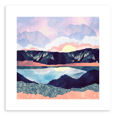 Fine art print Lake Reflection by artist Spacefrog Designs – Art Crate