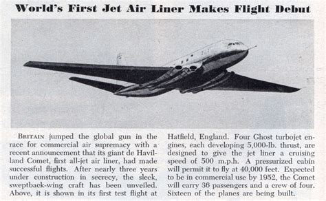 Dinge en Goete (Things and Stuff): This Day in History: Jul 27, 1949: First jet makes test flight