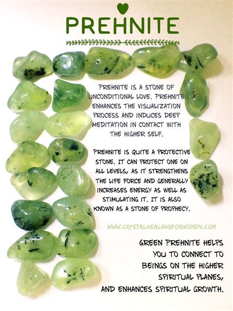 Prehnite The Stone Of Prophecy Visualization and Unconditional Love | Spiritual crystals, Energy ...