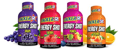 Stacker2 Energy Shots (12pk - 2 oz Bottles)