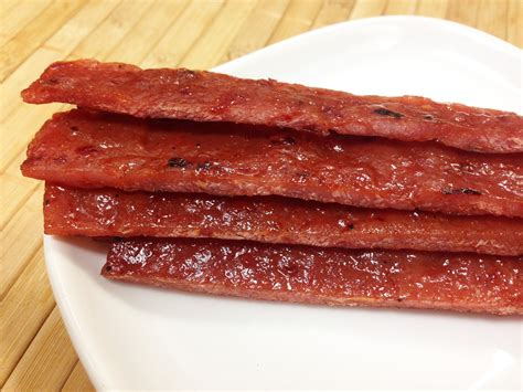 *BEST SELLER* Pork Jerky (Spicy Flavor) 辣味豬肉 aka Bak Kwa - Fragrant Jerky (USA) Singapore-Style ...