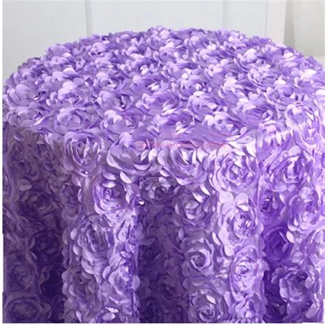 Aliexpress.com : Buy Many Color Choose 10pcs 94" 47" Round 100% 3D Rose Flower Table Cover ...