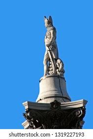 Admiral Nelson Statue Profile London Stock Photo (Edit Now) 1319227193