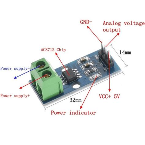 30A Range Current Sensor Module ACS712