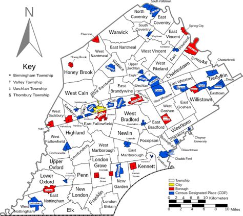 File:Map of Chester County Pennsylvania With Municipal and Township ...