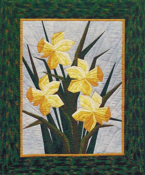 Daffodils - Foundation Paper Piecing Pattern - 28" x 34" Quilt ...