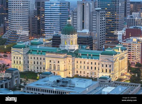 Indiana State Capitol Building in Indianapolis, Indiana, USA Stock ...