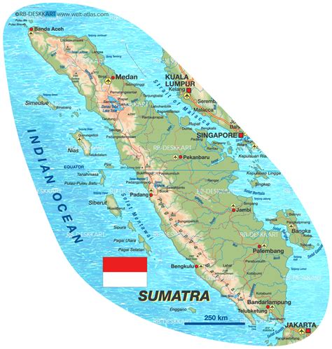 Map of Sumatra (Indonesia) | Sumatra, Map, Amazing facts for students