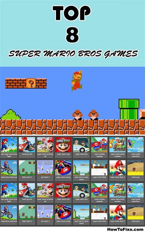 8 Best Super Mario Games of All Time | Super mario games, Mario games ...