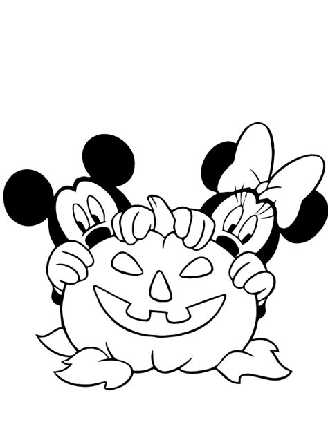 Mickey Mouse Pumpkin Coloring Pages - Coloring Nation