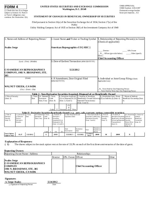 American Reprographics CO ARC Doc Template | pdfFiller