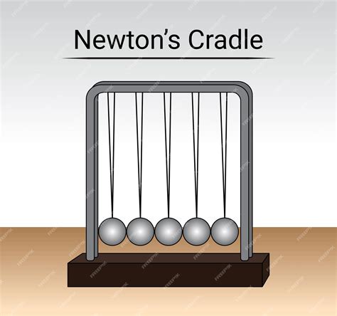 Premium Vector | Newton's cradle model