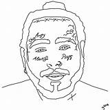 Post Malone Coloring Pages  Nation sketch template