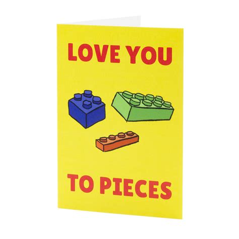 Love You To Pieces - Greeting Card – Minifigs.me