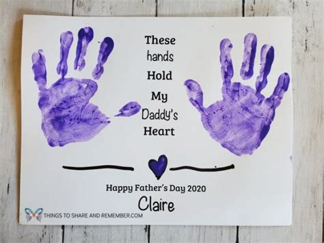 These Hands Handprint Father's Day Printable » Share & Remember ...