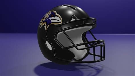 Baltimore Ravens Football Helmet 3D model | CGTrader