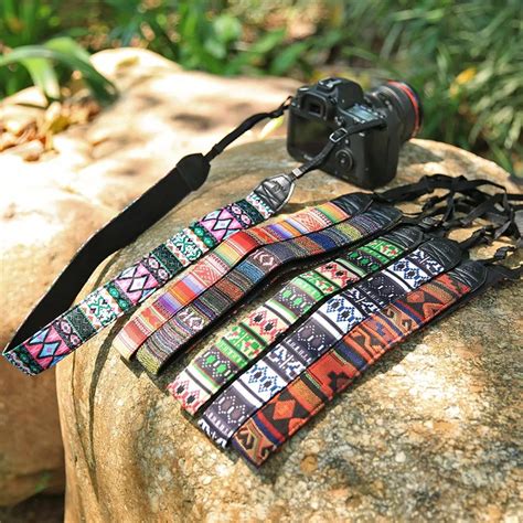 Ethnic Style Universal Shoulder Camera Strap Vintage Colorful Single ...