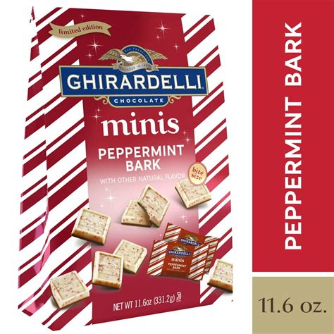 Ghirardelli Chocolate Peppermint Bark Minis, 11.6 Oz - Walmart.com - Walmart.com