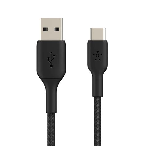 Belkin Boost Charge 1m USB-A to USB-C Braided Cable - Black - CAB002bt1MBK | Mwave