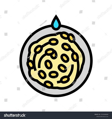 Washing Silkworm Cocoon Color Icon Vector Stock Vector (Royalty Free) 2103696668