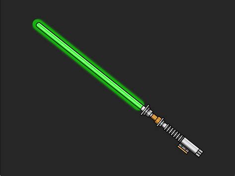 Luke Skywalker's Green Lightsaber by Jared Wagner on Dribbble