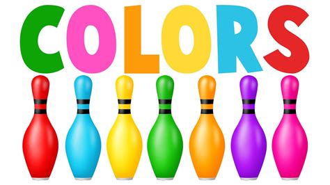 Learn Colors with Colors Bowling Game | Learning colors for Children | Coloring games for kids ...