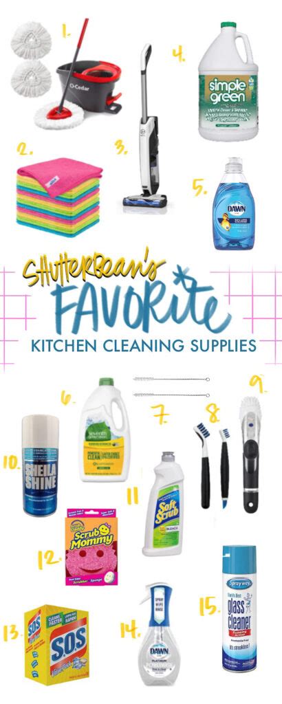 Favorite Kitchen Cleaning Supplies - Shutterbean