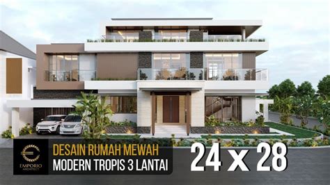 45+ Desain Rumah Mewah Modern Tropis Background