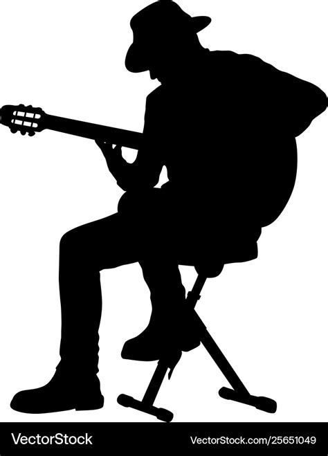 Guitar Player Silhouette Vector