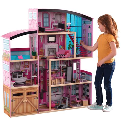 Buy KidKraft Wooden Dollhouse Shimmer Mansion for 12" Dolls Online at ...