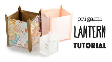 Origami Paper Lantern Tutorial - Japanese Andon Lamp 行灯 - Paper Kawaii ...