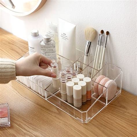 Cute Acrylic Makeup Organizer - StorageDelight | Acrylic organizer makeup, Large acrylic makeup ...