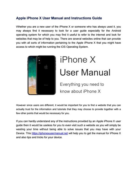 Apple iPhone X User Manual Online by manualdevice - Issuu