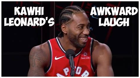 Kawhi Leonard's Laugh, says "I'm a FUN GUY!" (AWKWARD/CRINGEY/CREEPY ...