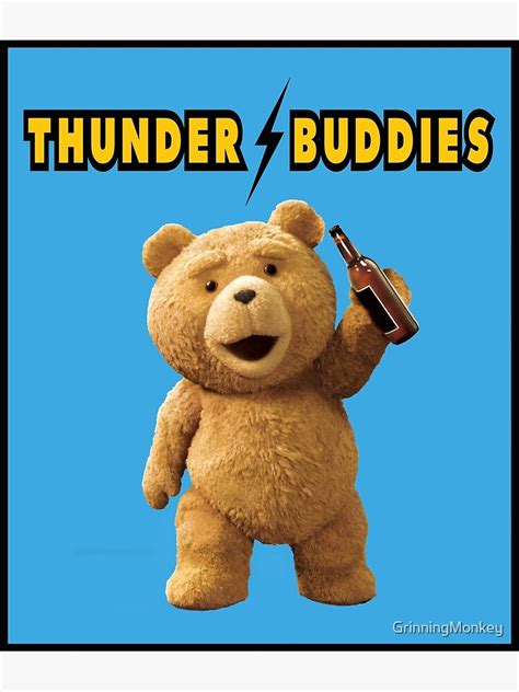 "Thunder Buddies" Poster for Sale by GrinningMonkey | Redbubble